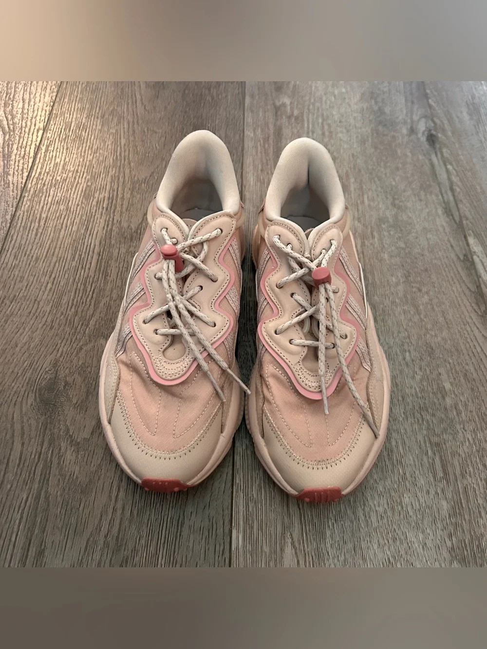 Adidas Ozweego 'Wonder Taupe Pink Strata' Shoes Size 6.5